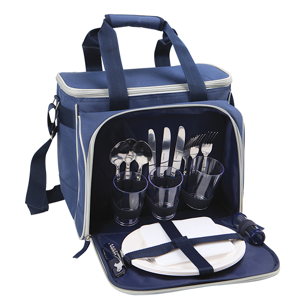 Сумка-холодильник с набором посуды для пикника на 3 персоны nabor_dlya_piknika_tm_arktika_art_4100_3_siniy