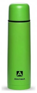 Термос для напитков 750 мл зеленый пластиковое напыление termos_bytovoy_vakuumnyy_dlya_napitkov_tm_arktika_750_ml_art_102_750_zelen_plastik_napylenie