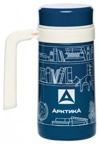 Термос-кружка 500 мл синяя termos_kruzhka_vakuumnaya_avtomobilnaya_tm_arktika_500_ml_412_500_sinyaya