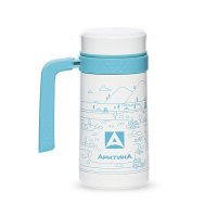 Термос-кружка с ручкой 500 мл termos_kruzhka_vakuumnaya_avtomobilnaya_tm_arktika_500_ml_412_500_belaya