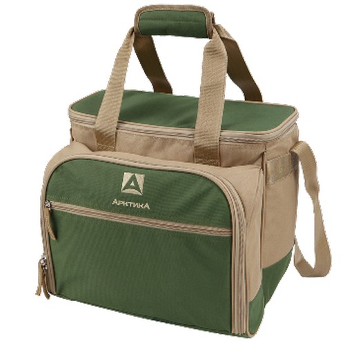 Сумка-холодильник с набором посуды для пикника на 4 персоны nabor_dlya_piknika_tm_arktika_art_4100_4_zelenyy