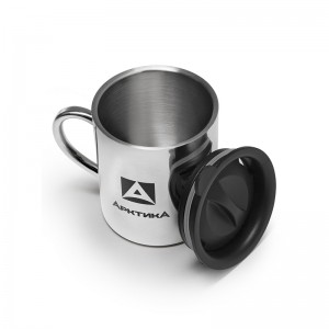 Термокружка "Арктика" 300 мл с карабином  termokruzhka_nevakkumnaya_tm_arktika_300_ml_art_801_300k_s_karabinom