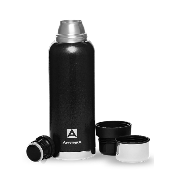 Термос с узким горлом 1,2 л termos_bytovoy_vakuumnyy_dlya_napitkov_tm_arktika_1200ml_art_106_1200_chernyy