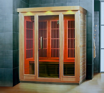 Инфракрасная сауна 3-х местная Кедр infrakrasnaya_sauna_1600kh1100kh1900_kedr