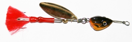 блесна вращающаяся с подгрузом  (1 лепесток) 15гр (уп-5шт)