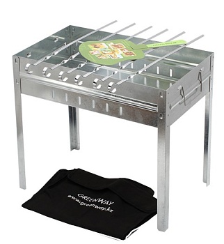 Мангал + 6 шампуров mangal_polir_zhelezo_6_shampurov_chekhol_sumka_veer_310_510_450mm_tolshch_1mm_