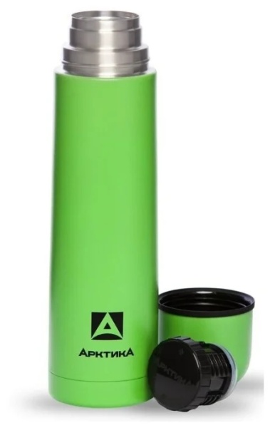 Термос для напитков 750 мл зеленый пластиковое напыление termos_bytovoy_vakuumnyy_dlya_napitkov_tm_arktika_750_ml_art_102_750_zelen_plastik_napylenie