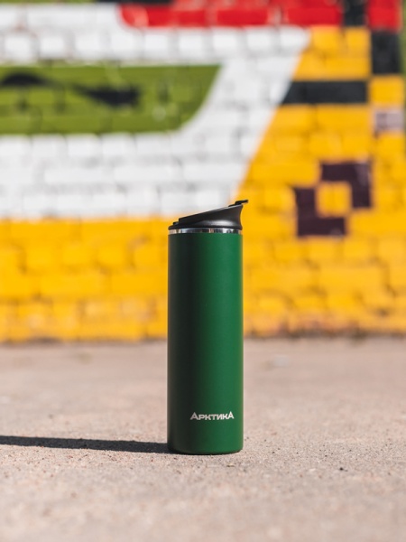 Термос-кружка вакуумный, бытовой, тм «Арктика», 0.48 л, арт. 710-480 зелёный termos_kruzhka_vakuumnyy_bytovoy_tm_arktika_0_48_l_art_710_480_zelyenyy