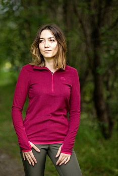 Толстовка женская "Тахо" (флис 150гр, т.фуксия) PAYER tolstovka_zhenskaya_takho_flis_150gr_t_fuksiya_payer