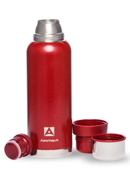 Термос с узким горлом 1,2 л termos_bytovoy_vakuumnyy_dlya_napitkov_tm_arktika_1200ml_art_106_1200_krasnyy