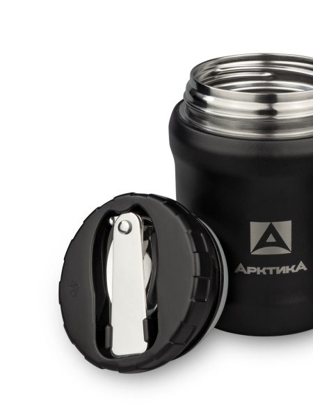 Термос для еды 0.5 л, чёрный termos_dlya_edy_vakuumnyy_bytovoy_tm_arktika_0_5_l_art_311_500_chyernyy