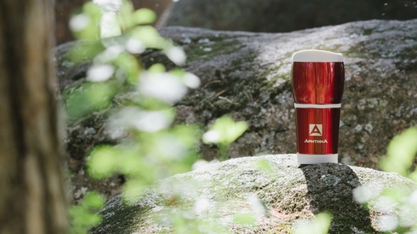 Автомобильная термокружка 400 мл termokruzhka_nevakkumnaya_avtomobilnaya_bez_ruchki_tm_arktika_400ml_art_807_400_krasnaya