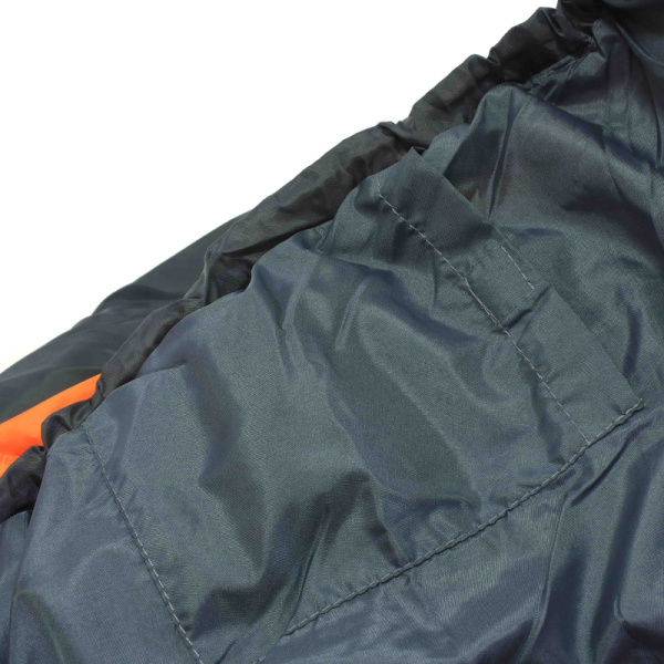 Спальный мешок-одеяло левый spalnik_odeyalo_levyy_oranzh_ser_200g_m2_kholofayber_10sht