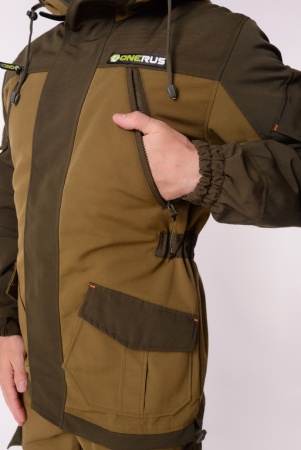 Костюм "ГОРНЫЙ -5" (Брезент, Флис) Хаки