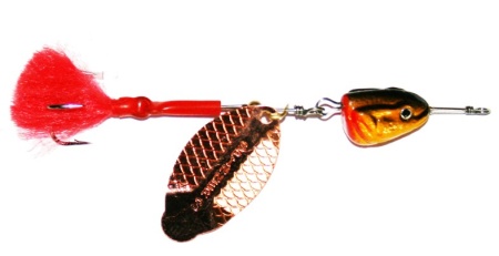 блесна вращающаясяс с подгрузом  (1 лепесток) 41гр (уп-5шт)
