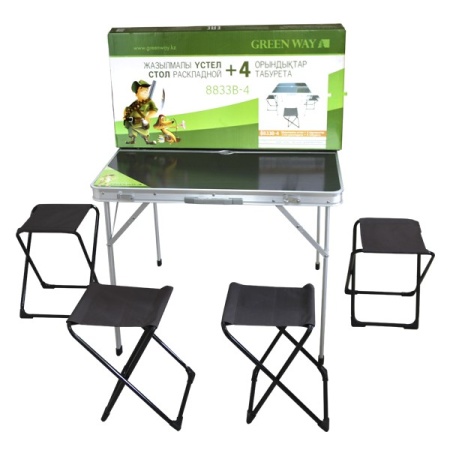 Стол раскладной+ 4 табурета