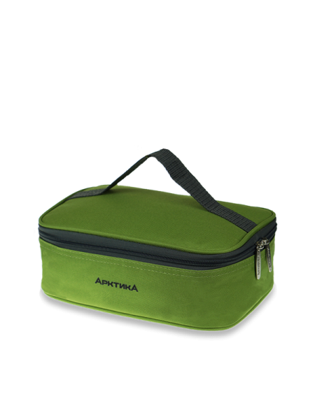 Ланч-сумка с контейнером и приборами, тм «Арктика», 2 л, арт. 020-2000-2 (зелёная) lanch_sumka_s_konteynerom_i_priborami_tm_arktika_2_l_art_020_2000_2_zelyenaya