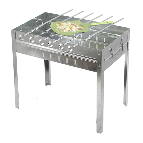 Мангал + 6 шампуров mangal_polir_zhelezo_6_shampurov_chekhol_sumka_veer_310_510_450mm_tolshch_1mm_