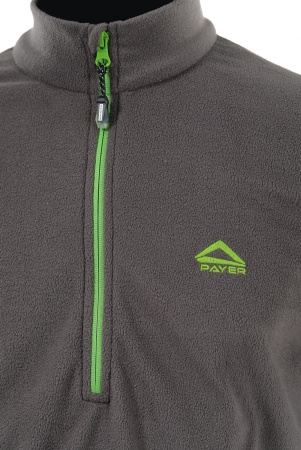 Толстовка «Тахо» (флис 150гр, серый с зеленым) PAYER  Толстовка «Тахо» (флис 150гр, серый с зеленым) PAYER