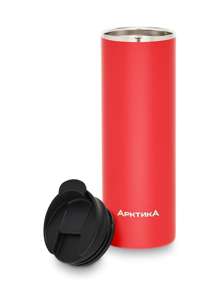 Термос-кружка вакуумный, бытовой, тм «Арктика», 0.48 л, арт. 710-480 красный termos_kruzhka_vakuumnyy_bytovoy_tm_arktika_0_48_l_art_710_480_krasnyy